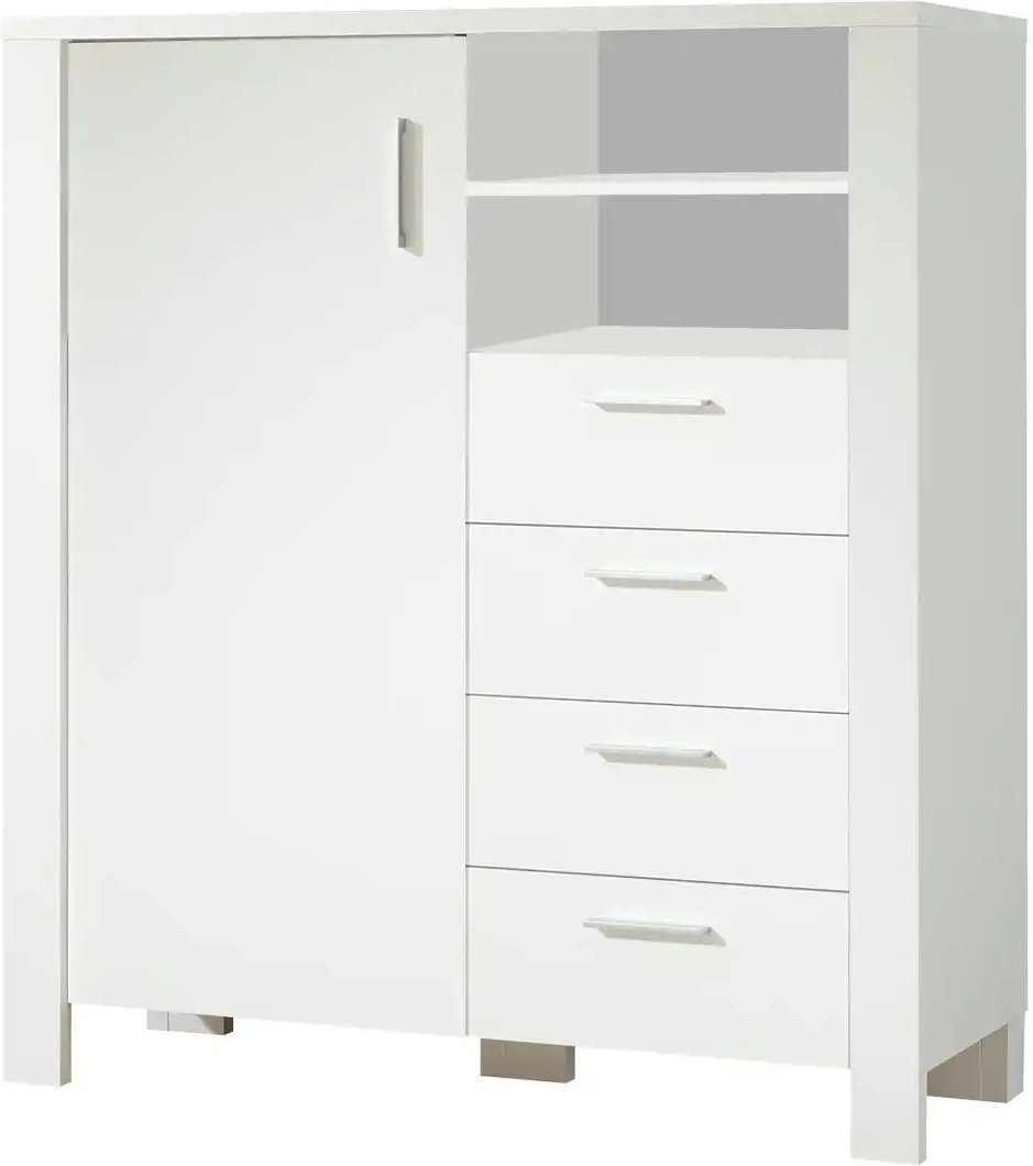 Highboard Dallas ¦ weiß ¦ Maße (cm): B: 116 H: 131 T: 46.0 Kommoden & Sideboards > Kommoden - Höffner