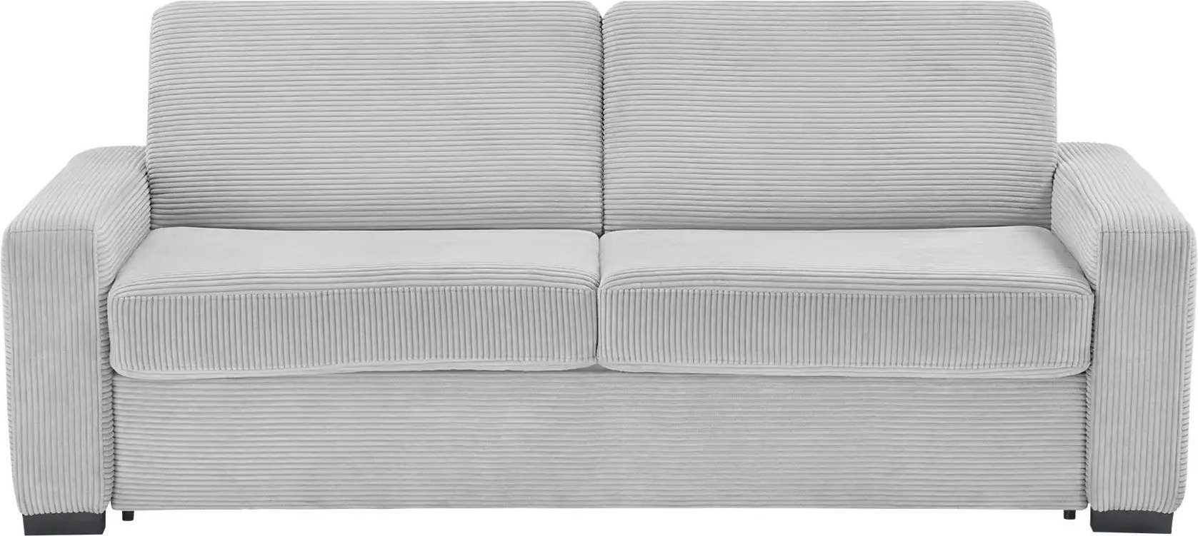 switch Schlafsofa aus Cord Vanila ¦ silber ¦ Maße (cm): B: 220 H: 87 T: 98.0 Polstermöbel > Sofas > 3-Sitzer - Höffner