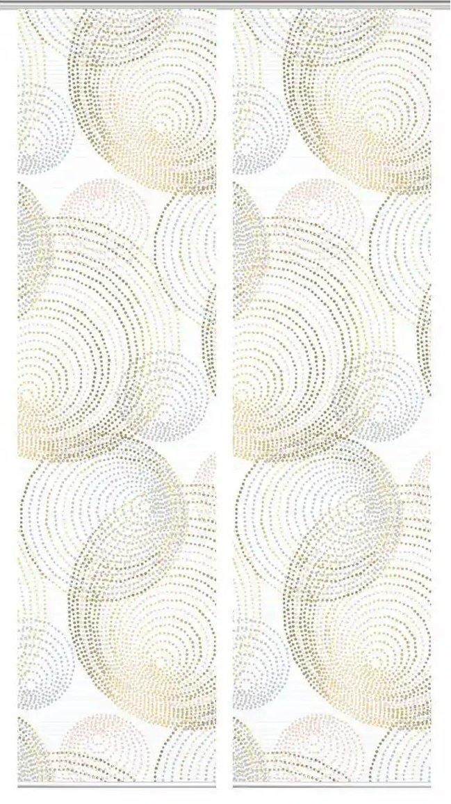 HOME in green Schiebevorhang ¦ gold ¦ Synthetik ¦ Maße (cm): B: 60 H: 245 Gardinen & Rollos > Gardinen & Vorhänge > Sc...