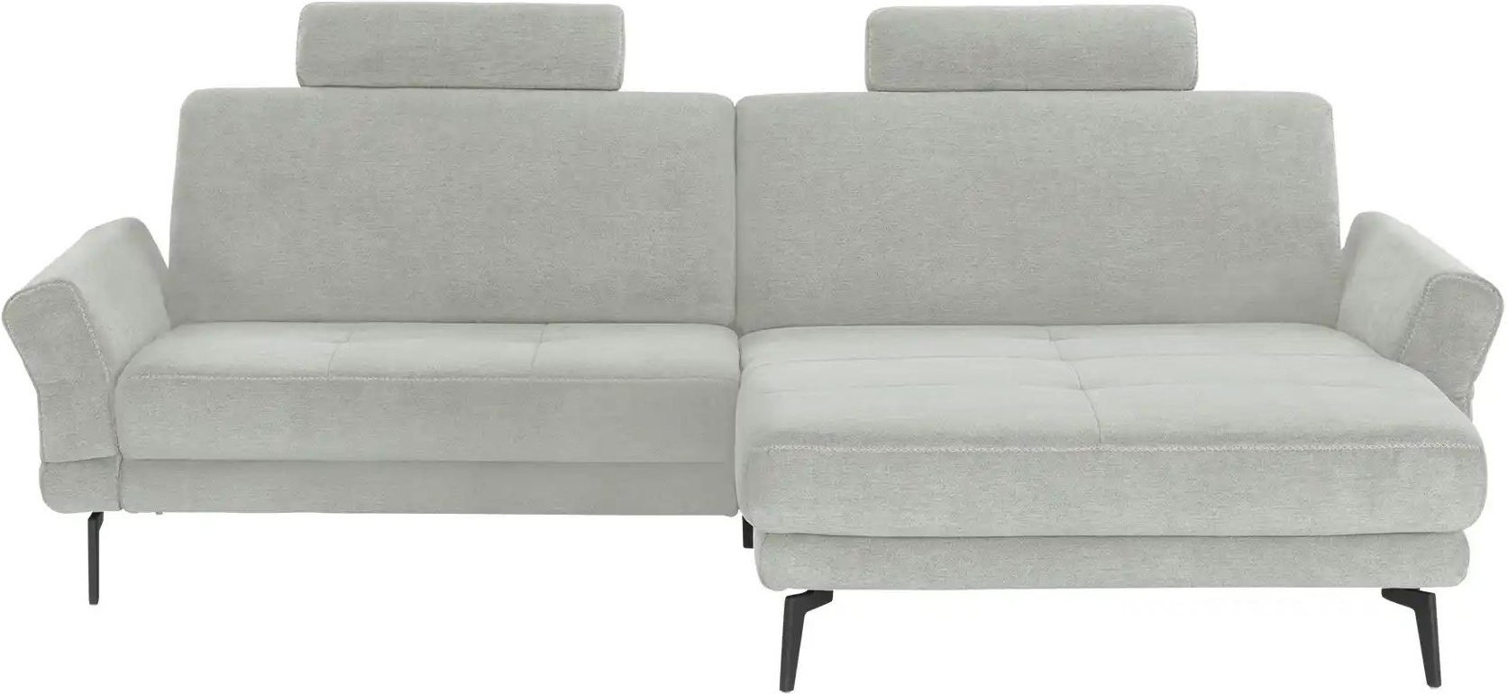 meinSofa Ecksofa Mike ¦ silber ¦ Maße (cm): B: 251 H: 86 T: 216.0 Polstermöbel > Sofas > 3-Sitzer - Höffner