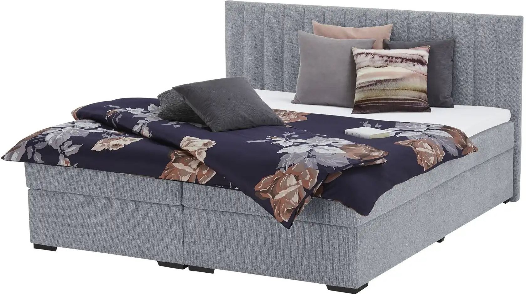 Boxbett  Didcot ¦ grau ¦ Maße (cm): B: 187 H: 104 Betten > Polsterbetten - Höffner