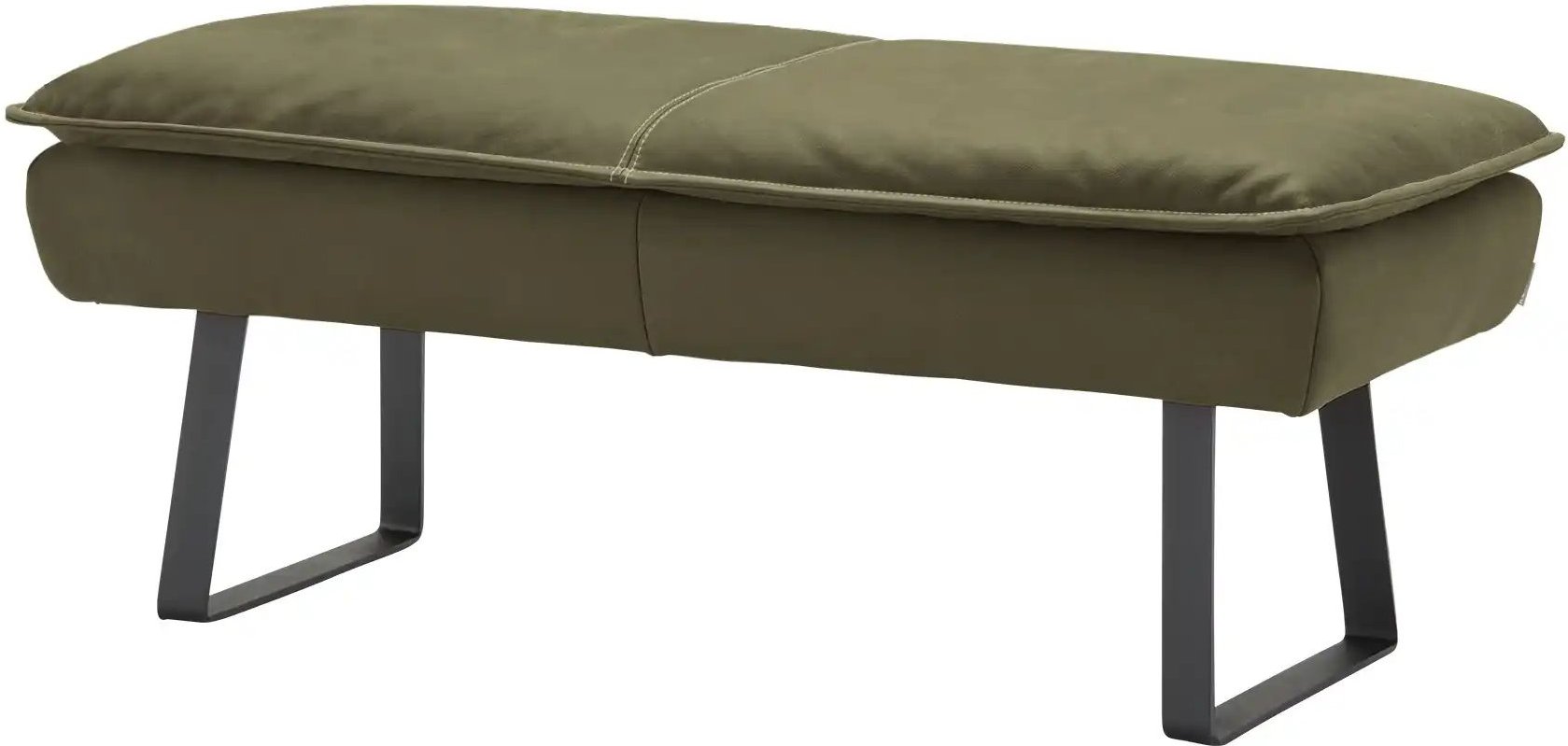 KOINOR Hockerbank Leder Alino ¦ grün ¦ Maße (cm): B: 130 H: 51 T: 56.0 Bänke > Einzelbänke - Höffner