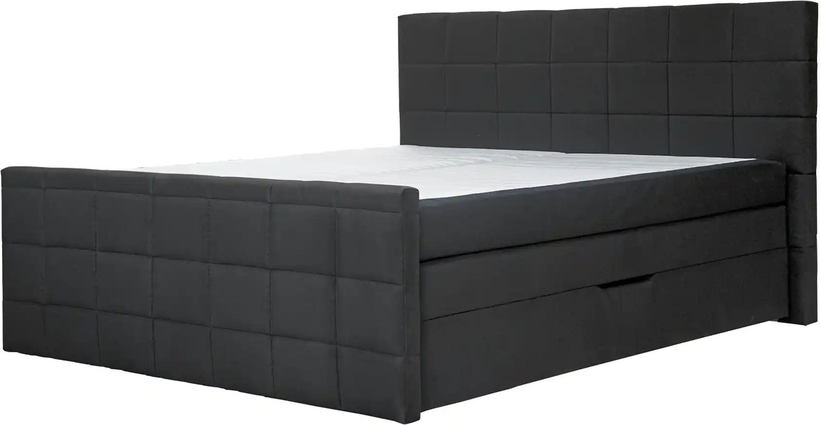 Boxspringbett Vito ¦ grau ¦ Maße (cm): B: 193 H: 117 Betten > Boxspringbetten - Höffner