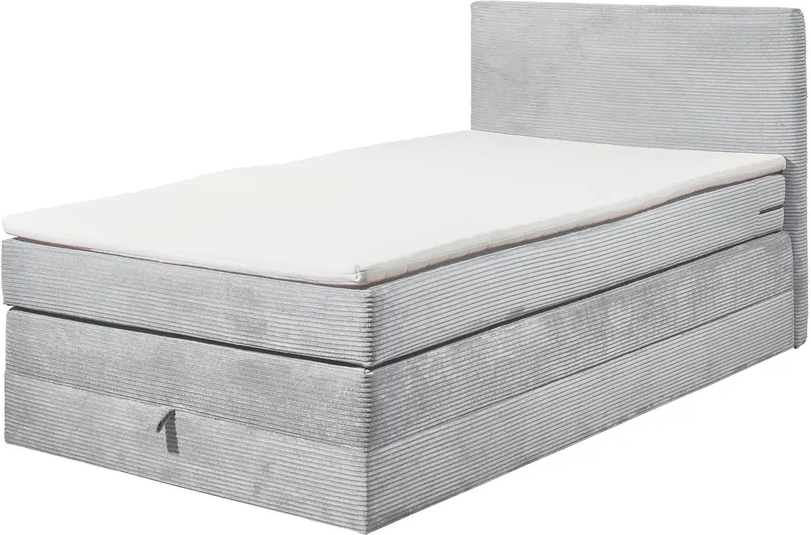 Boxspringbett Lumb ¦ grau ¦ Maße (cm): B: 121 H: 107 T: 209.0 Betten > Boxspringbetten - Höffner