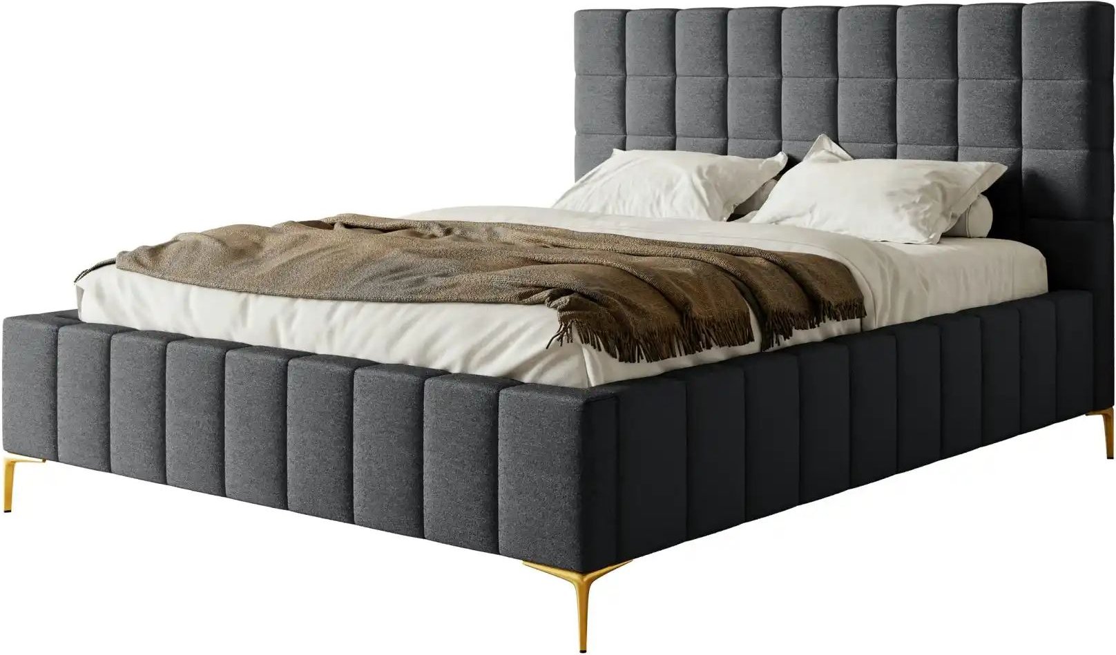 Selsey Polsterbett mit Bettkasten Szejlo ¦ grau ¦ Maße (cm): B: 180 H: 126 Betten > Polsterbetten - Höffner