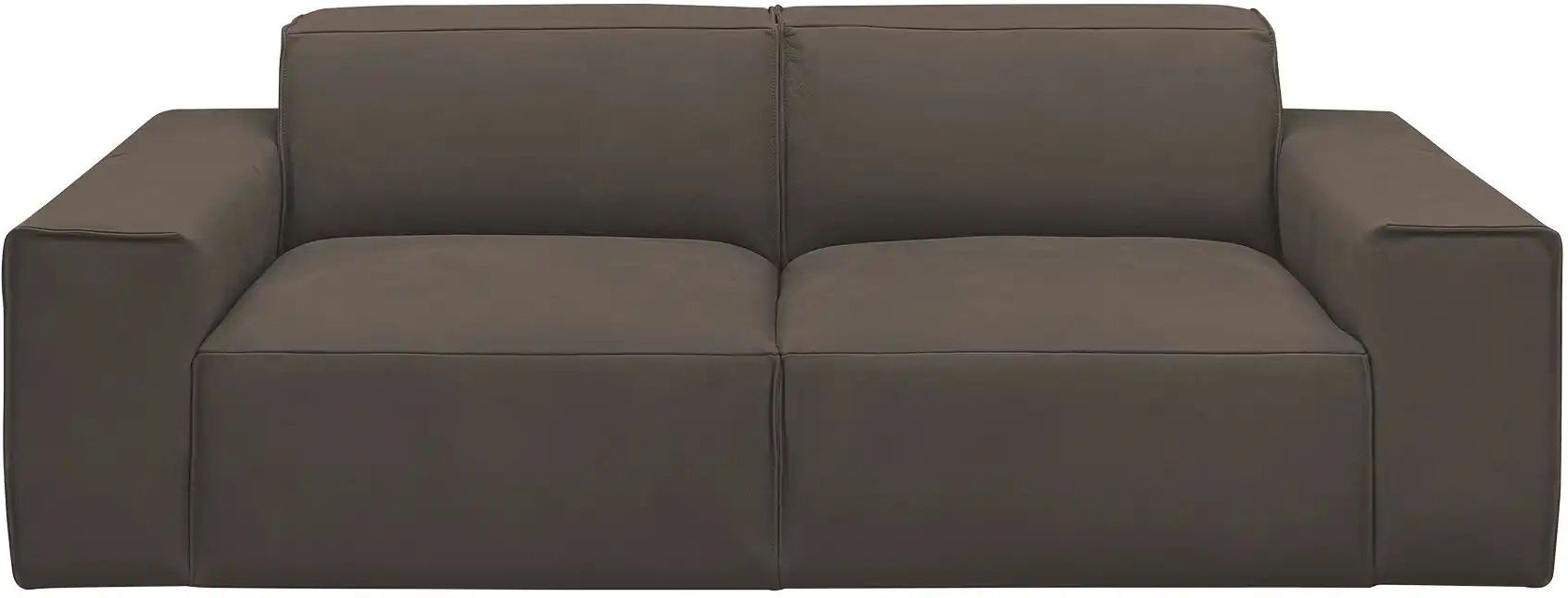 Gray & Jones Einzelsofa im Trendstoff Baltic Breeze ¦ braun ¦ Maße (cm): B: 196 H: 71 T: 101.0 Polstermöbel > Sofas > 2-...