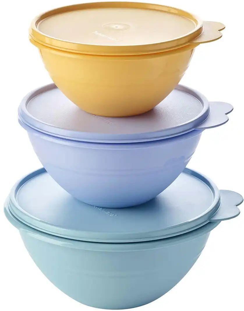 Tupperware Wunderschüssel-Set ¦ mehrfarbig ¦ Kunststoff ¦ Maße (cm): B: 24 H: 45,5 T: 38.0 Küchenzubehör & Helfer > Kü...