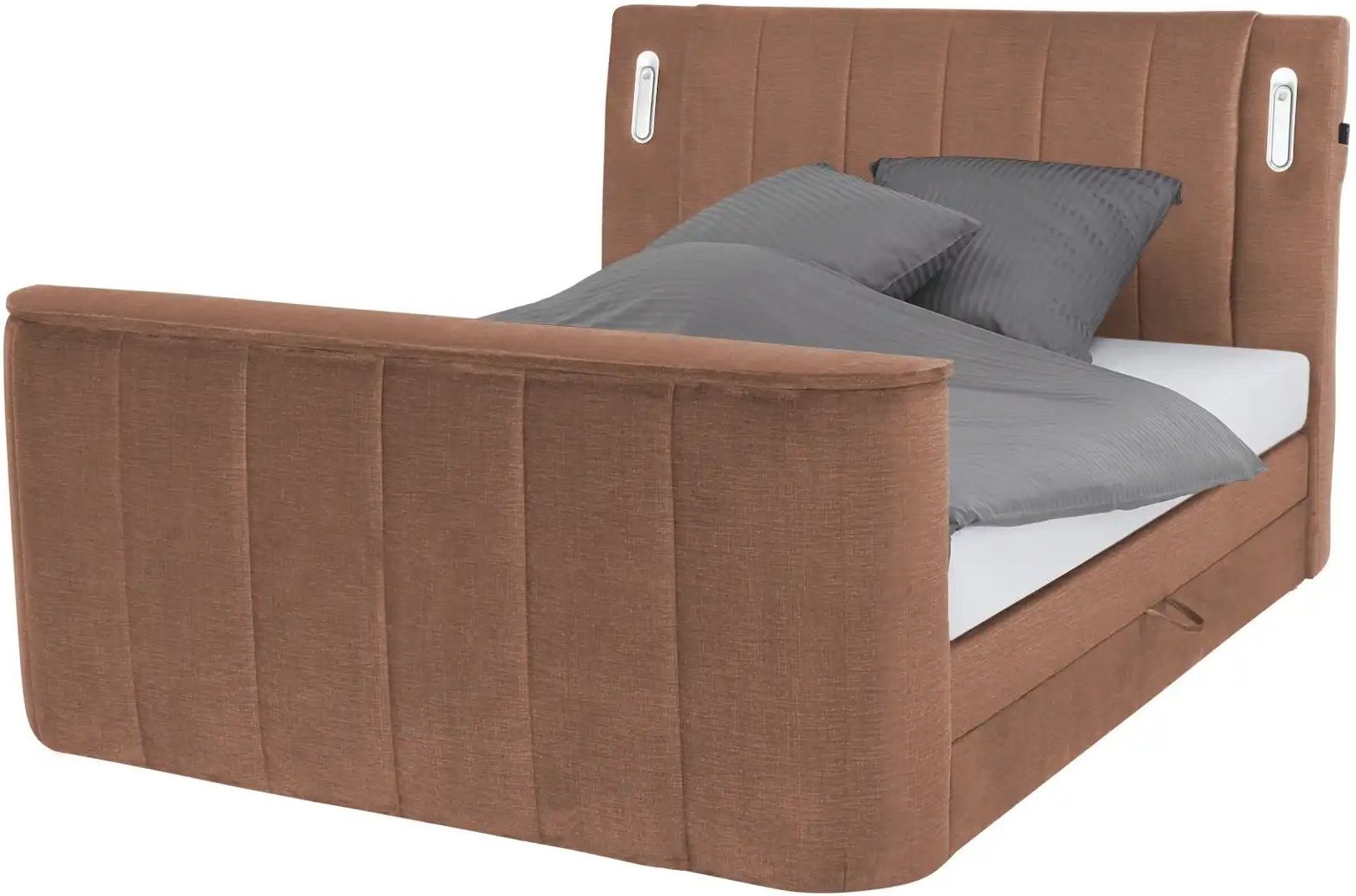 Boxspringbett Hertfordshire ¦ orange ¦ Maße (cm): B: 186 H: 126 Betten > Boxspringbetten - Höffner