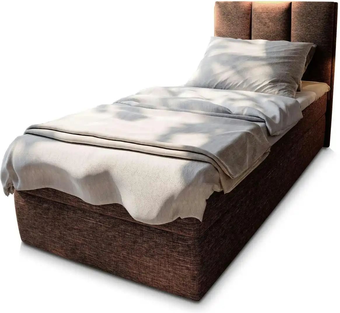 MASSENO Boxbett mit Bettkasten Meril ¦ braun ¦ Maße (cm): B: 90 H: 98 Betten > Polsterbetten - Höffner