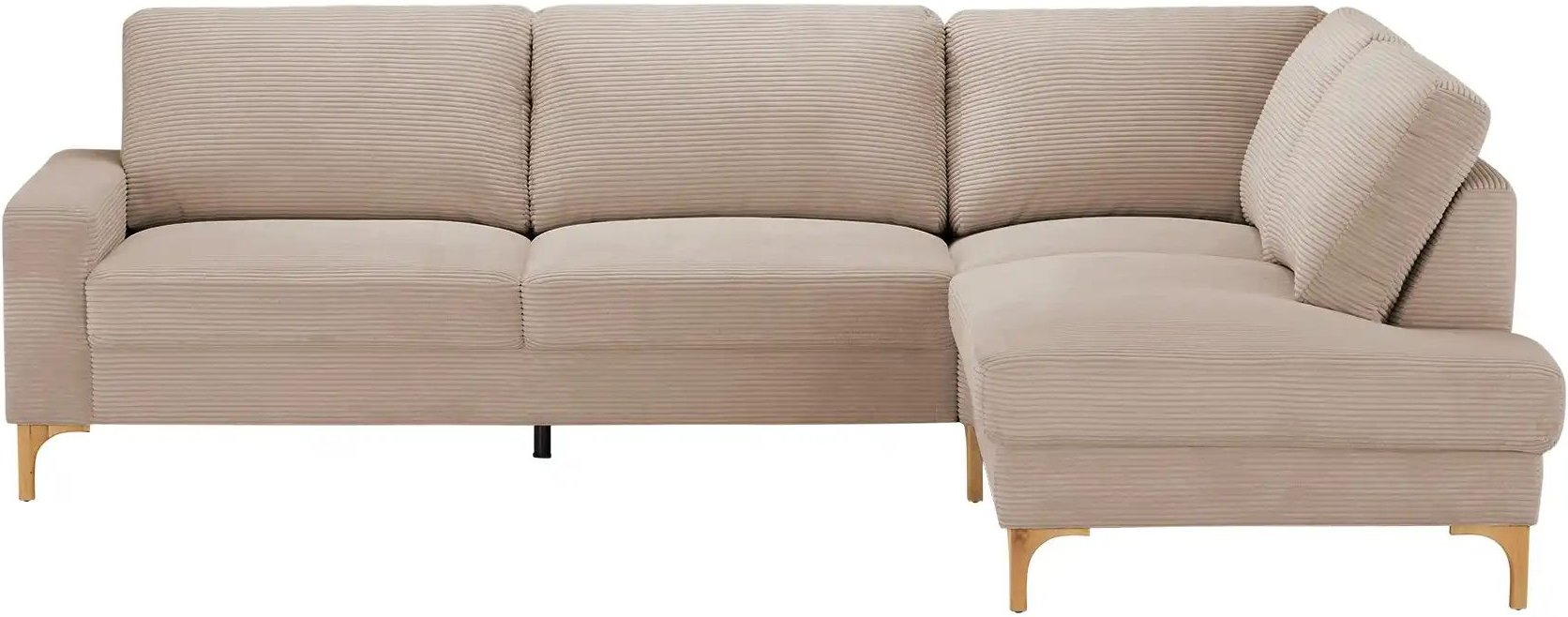 Gray & Jones Cord-Sofa  Capa ¦ braun ¦ Maße (cm): B: 276 H: 86 T: 200.0 Polstermöbel > Sofas > Ecksofas - Höffner