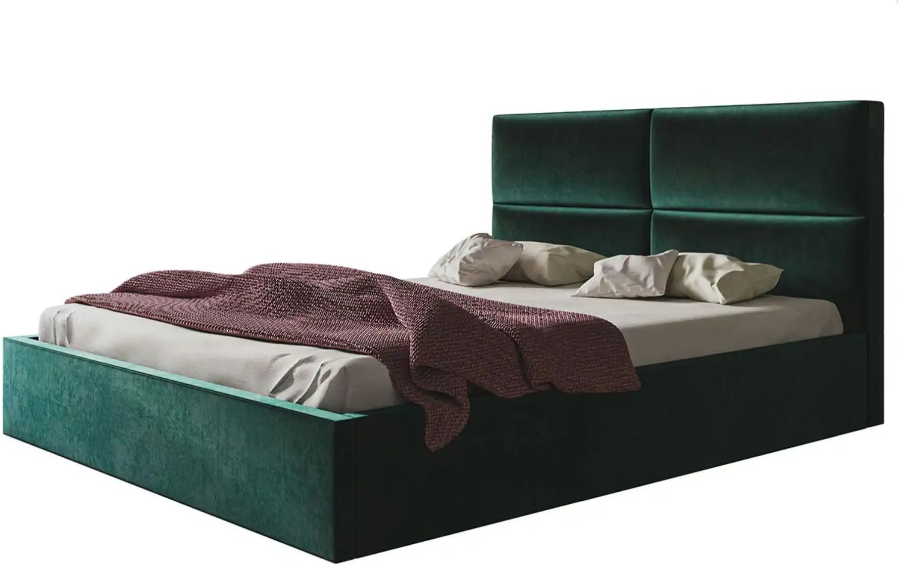 Polsterbett mit Stauraum Slimford ¦ grün ¦ Maße (cm): B: 128 H: 90 Betten > Polsterbetten - Höffner