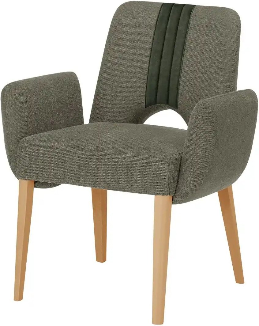 Gray & Jones Esszimmerstuhl mit Bezugskombi Ansgar ¦ grün ¦ Maße (cm): B: 73 H: 86 T: 57.0 Stühle > Esszimmerstühle > Es...