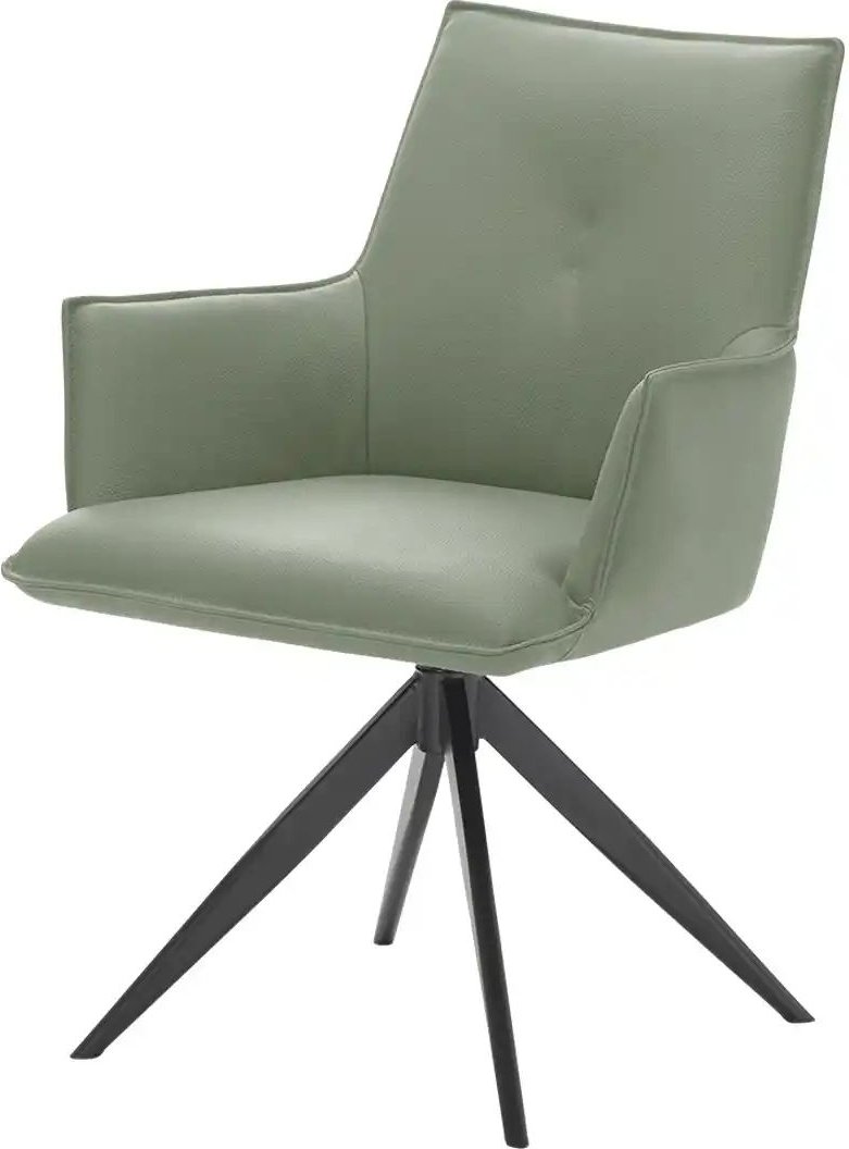 uno Armlehnstuhl drehbar Shaun ¦ grün ¦ Maße (cm): B: 61 H: 86 T: 64.5 Stühle > Esszimmerstühle > Esszimmerstühle mit Ar...