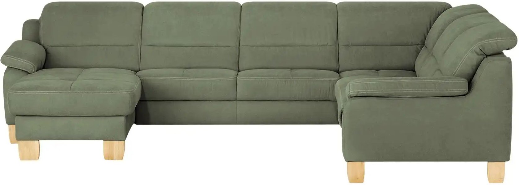 meinSofa Wohnlandschaft aus Mikrofaser Hanna ¦ grün ¦ Maße (cm): B: 322 H: 84 T: 264.0 Polstermöbel > Sofas > Wohnlandsc...