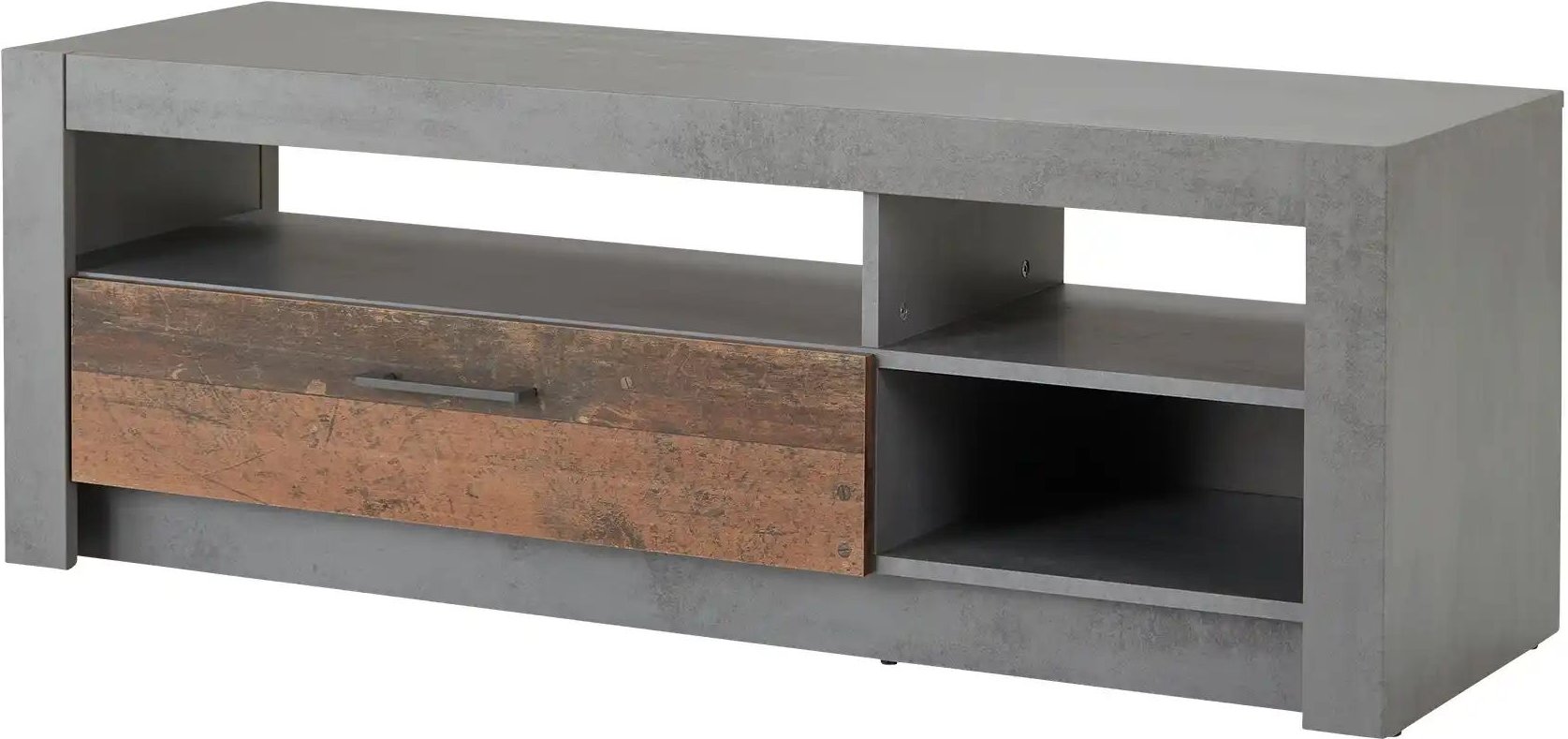 TV-Lowboard Quebec ¦ grau ¦ Maße (cm): B: 135,5 H: 49 T: 45.5 Kommoden & Sideboards > Lowboards - Höffner