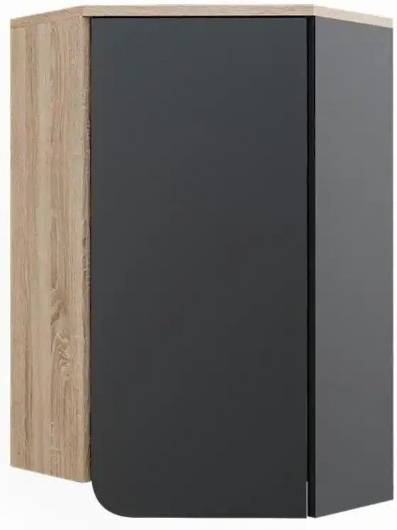 Eckhängeschrank ¦ grau ¦ Maße (cm): B: 42,4 H: 75 Schränke > Badschränke > Bad-Hängeschränke - Höffner