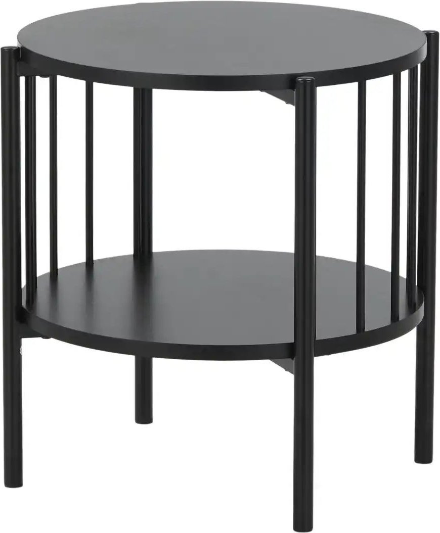 Beistelltisch Hella ¦ schwarz ¦ Maße (cm): B: 43,8 H: 44 T: 43.8 Tische > Beistelltische > Beistelltische ohne Rollen -...