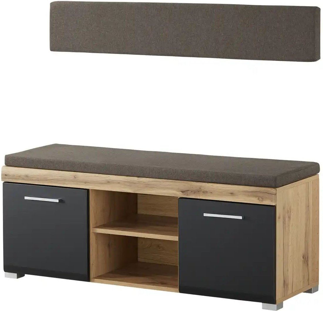 Garderobenbank Cortina ¦ schwarz ¦ Maße (cm): B: 120 H: 50 T: 40.0 Bänke > Einzelbänke - Höffner