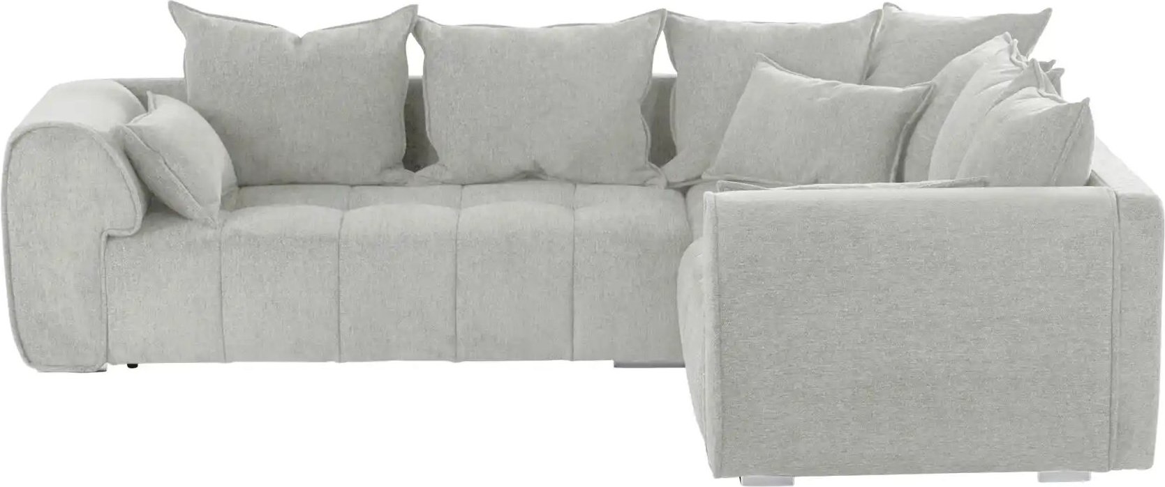 uno Ecksofa  London ¦ silber ¦ Maße (cm): B: 297 H: 71 T: 265.0 Polstermöbel > Sofas > Ecksofas - Höffner