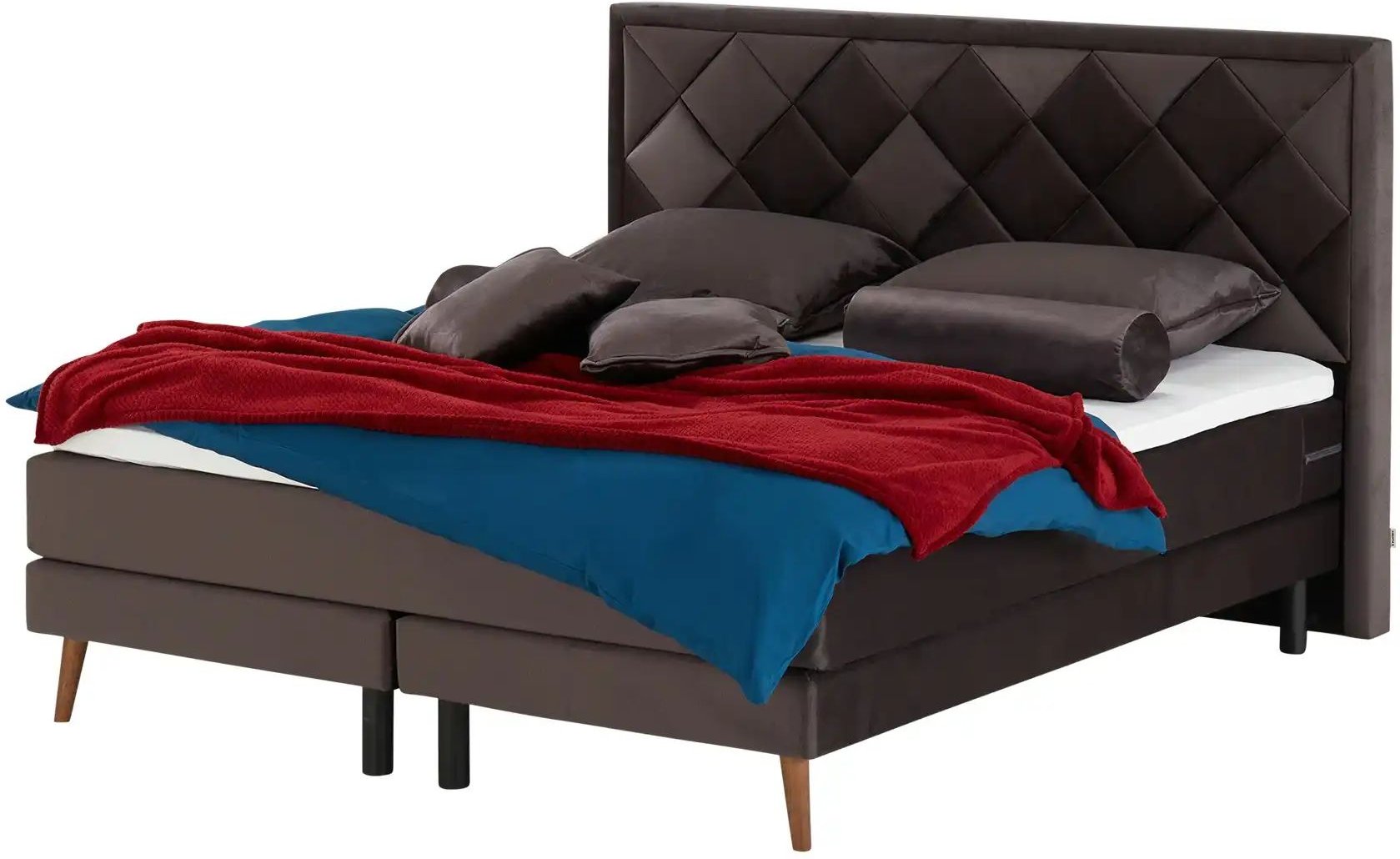 Playboy Boxspringbett Audrey ¦ grau ¦ Maße (cm): B: 170 H: 118 Betten > Boxspringbetten - Höffner