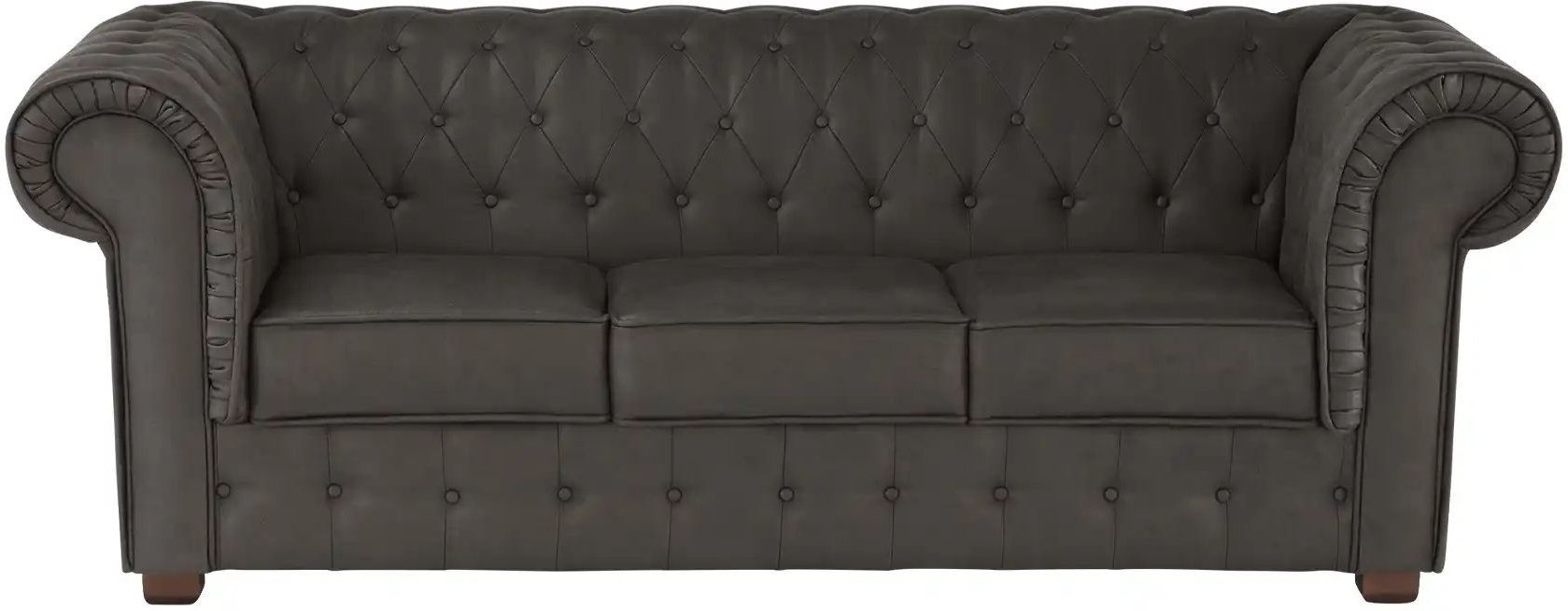 Sofa Chester ¦ grau ¦ Maße (cm): B: 215 H: 77 T: 94.0 Polstermöbel > Sofas > 3-Sitzer - Höffner