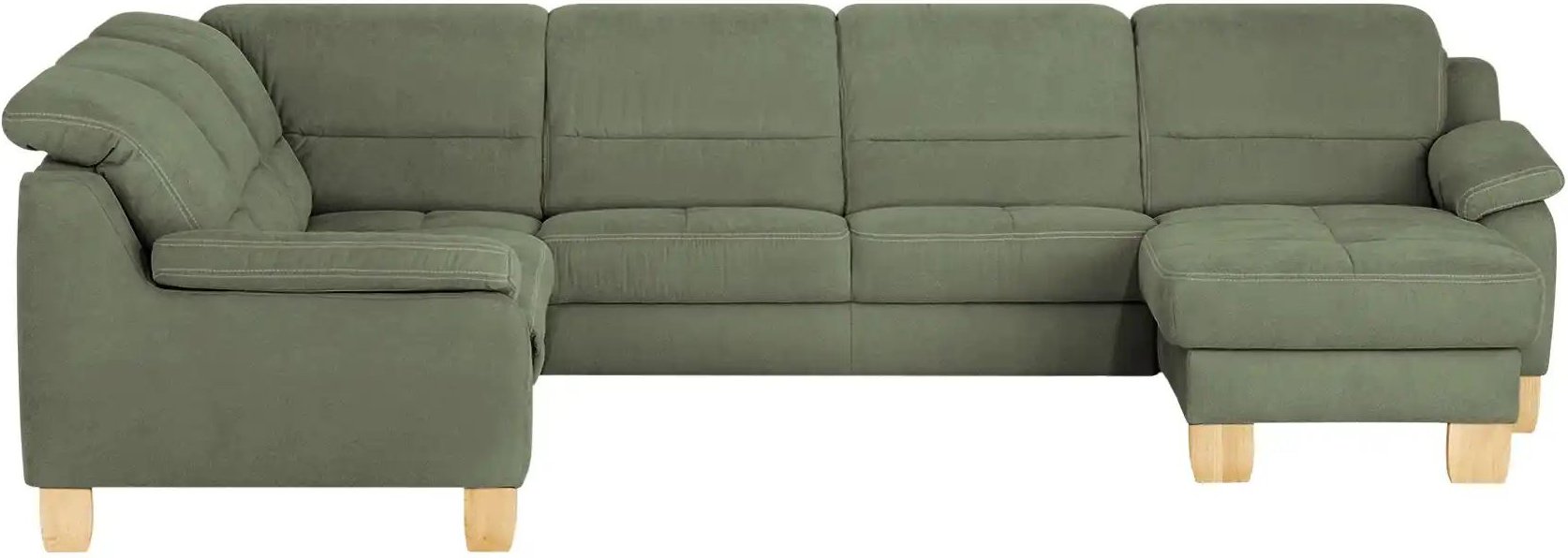 meinSofa Wohnlandschaft aus Mikrofaser Hanna ¦ grün ¦ Maße (cm): B: 322 H: 84 T: 264.0 Polstermöbel > Sofas > Wohnlandsc...
