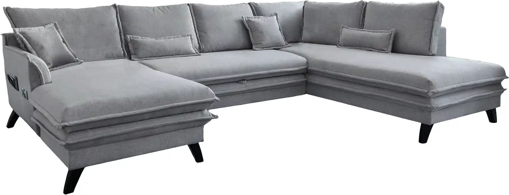 Miuform Wohnlandschaft mit Schlaffunktion Charming Charlie ¦ grau ¦ Maße (cm): B: 302 H: 90 Polstermöbel > Sofas > Schla...