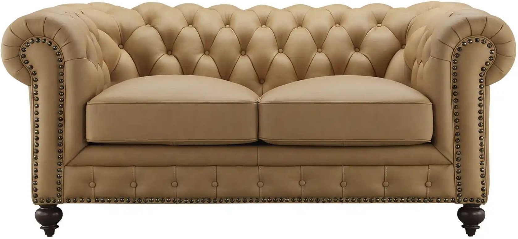 Thumbnail - uno Ledersofa im Vintagelook Chesterfield ¦ braun ¦ Maße (cm): B: 183 H: 80 T: 100.0 Polstermöbel > Sofas > 2-Sitzer - H...