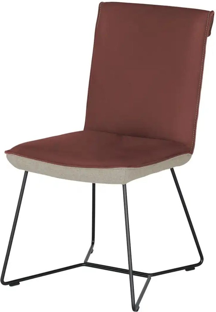 KOINOR Kufenstuhl Leder Schwof ¦ rot ¦ Maße (cm): B: 48 H: 90 T: 64.0 Stühle > Küchenstühle > Polster Küchenstühle - Hö...