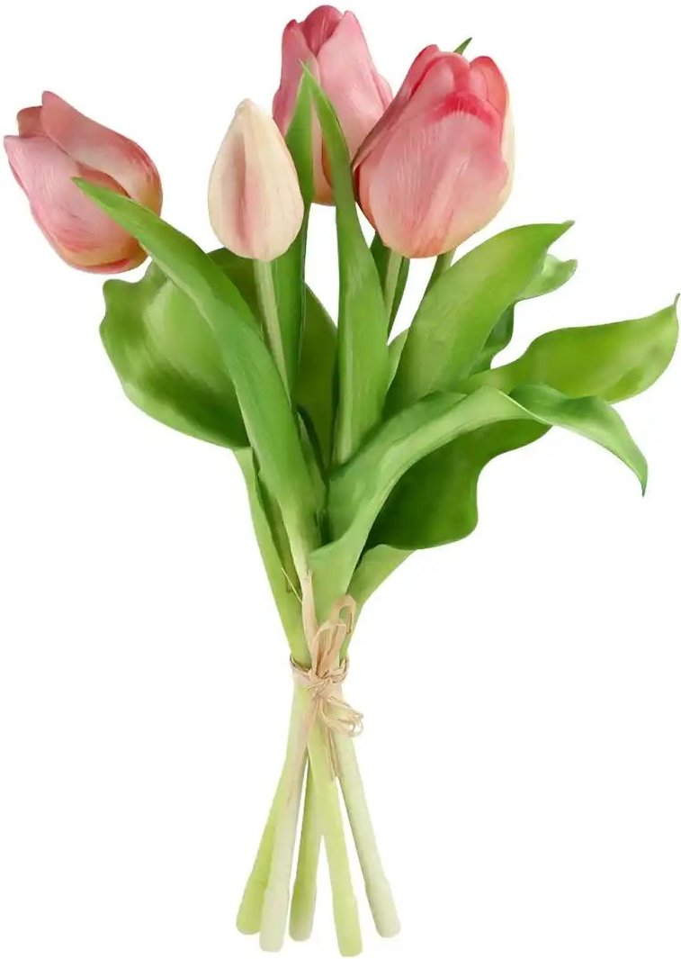 Tulpenbund ¦ rosa/pink ¦ Kunststoff ¦ Maße (cm): H: 28 Accessoires > Kunstblumen - Höffner