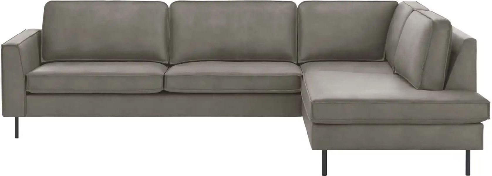 SOHO Ecksofa aus recyceltem Leder Skaisa ¦ grau ¦ Maße (cm): B: 296 H: 85 T: 217.0 Polstermöbel > Sofas > Ecksofas - Höf...