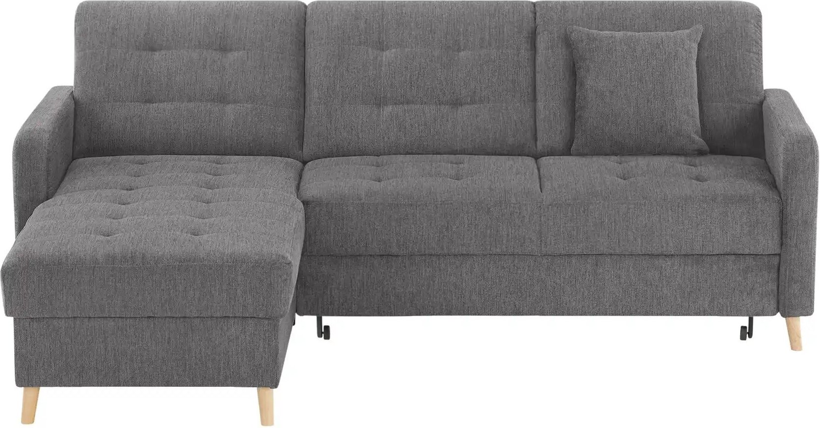 Thumbnail - Ecksofa mit Schlaffunktion Venus ¦ grau ¦ Maße (cm): B: 222 H: 87 T: 162.0 Polstermöbel > Sofas > Ecksofas - Höffner