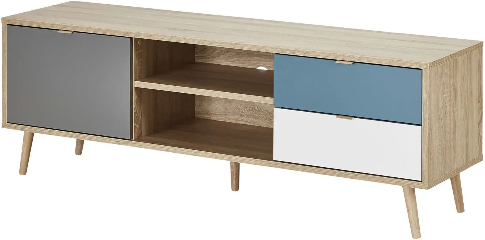 TV-Lowboard Cabia ¦ mehrfarbig ¦ Maße (cm): B: 150 H: 52 T: 40.0 Kommoden & Sideboards > TV Lowboards - Höffner