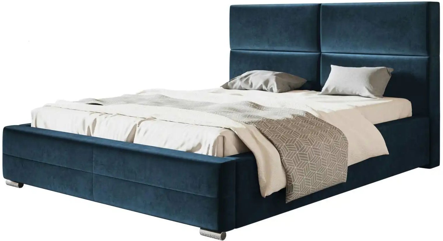 Polsterbett mit Stauraum Sale ¦ blau ¦ Maße (cm): B: 140 H: 104 Betten > Polsterbetten - Höffner