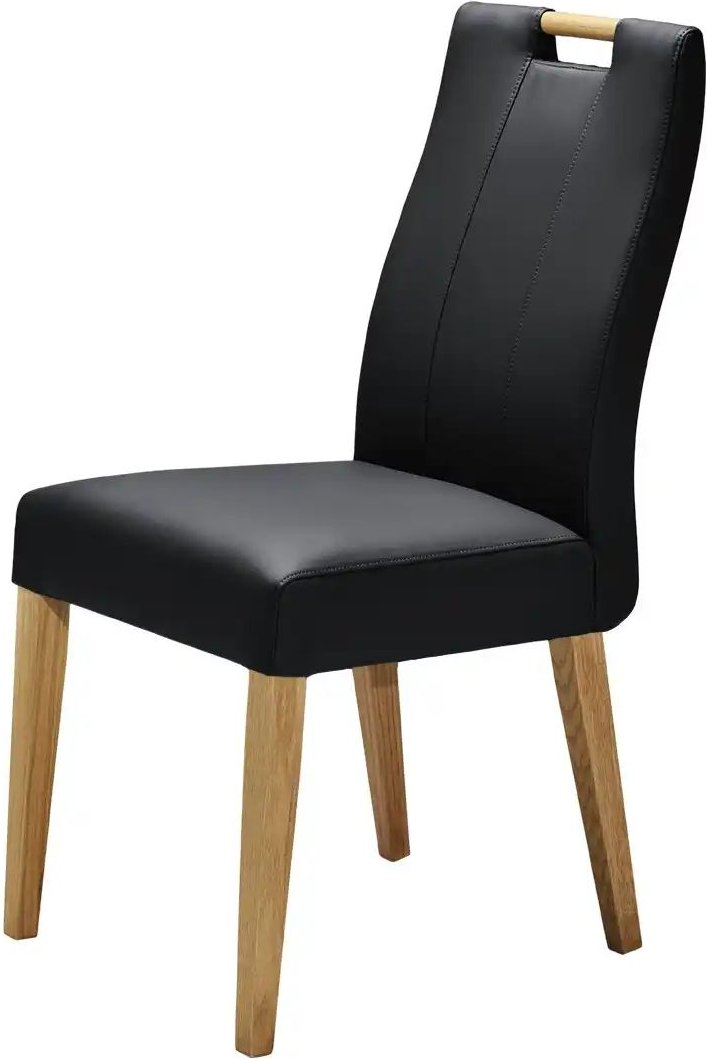 Woodford Esszimmerstuhl mit Griff Vivien ¦ schwarz ¦ Maße (cm): B: 47 H: 96 T: 59.0 Stühle > Küchenstühle > Polster Küch...