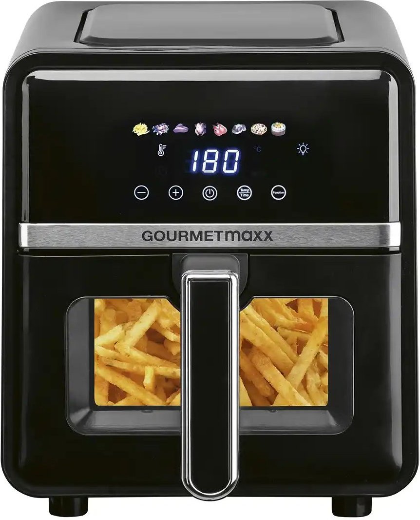GourmetMaxx Heißluft-Fritteuse Digital 16539 ¦ schwarz ¦ Metall,Kunststoff ¦ Maße (cm): B: 34,1 H: 33 T: 40.0 Elektrokl...