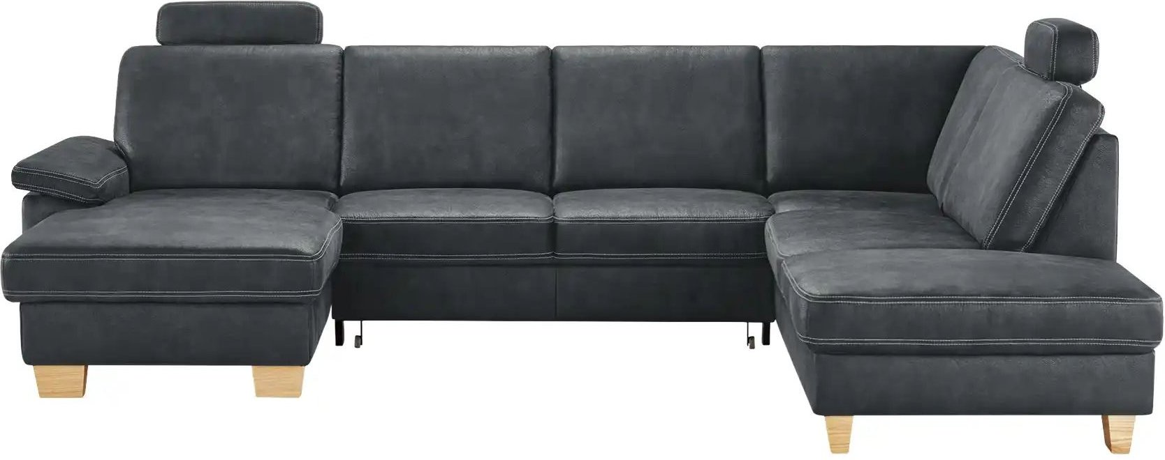Thumbnail - meinSofa Wohnlandschaft Kunstleder Samu ¦ blau ¦ Maße (cm): B: 316 H: 90 T: 235.0 Polstermöbel > Sofas > Wohnlandschaft...