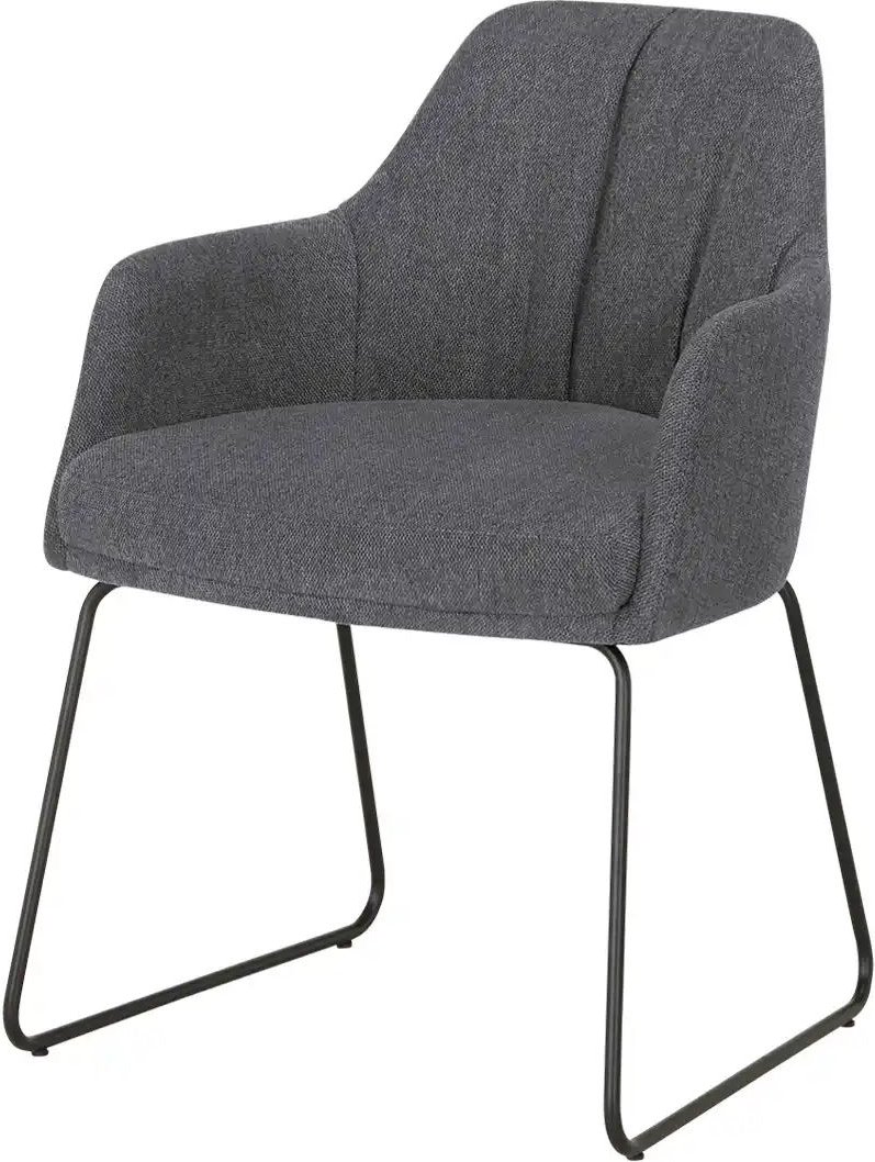 Woodford Armlehnstuhl mit Kufengestell Milan ¦ grau ¦ Maße (cm): B: 57 H: 83 T: 64.0 Stühle > Esszimmerstühle > Esszimme...