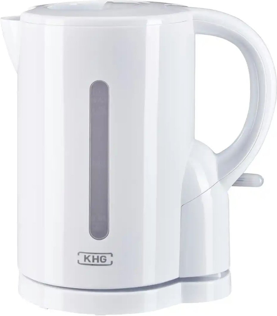 KHG Wasserkocher WK-170 (W) ¦ weiß ¦ Kunststoff,Metall ¦ Maße (cm): B: 21,5 H: 23 T: 14.0 Elektrokleingeräte > Wasserko...