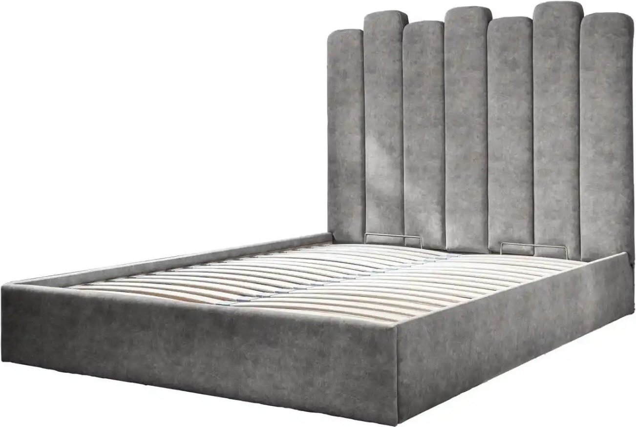 Miuform Polsterbett mit Bettkasten Dreamy Aurora ¦ grau ¦ Maße (cm): B: 147 H: 132 Betten > Polsterbetten - Höffner