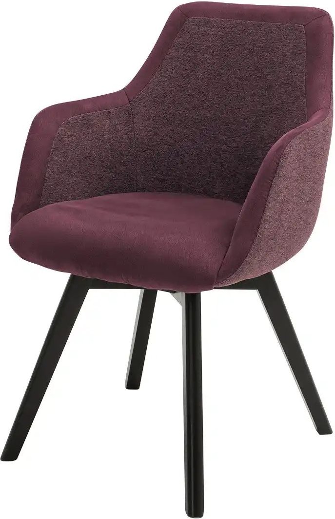 Dine + Mine Armlehnstuhl mit Massivholzgestell Corby ¦ rot ¦ Maße (cm): B: 56 H: 85 T: 65.0 Stühle > Esszimmerstühle > E...