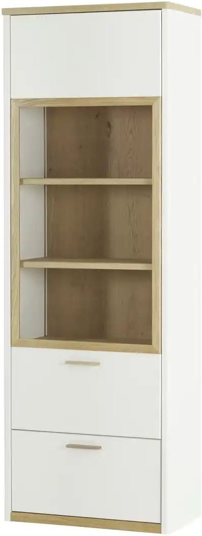 Wohnwert Vitrine Libro Plus ¦ weiß ¦ Maße (cm): B: 76 H: 219 T: 41.0 Schränke > Vitrinen - Höffner