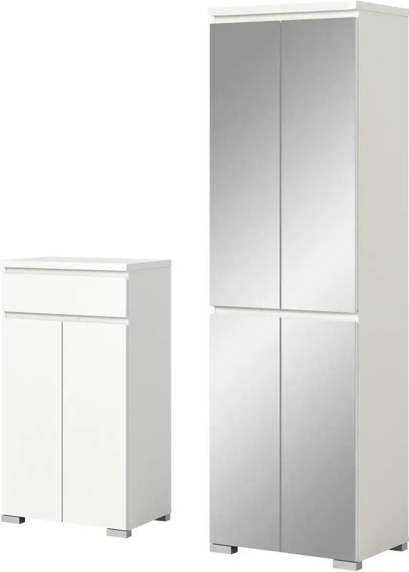 Thumbnail - uno Schuhschrank-Set ¦ weiß ¦ Maße (cm): B: 135 H: 194 Garderoben & Kleiderstangen > Garderobensysteme - Höffner