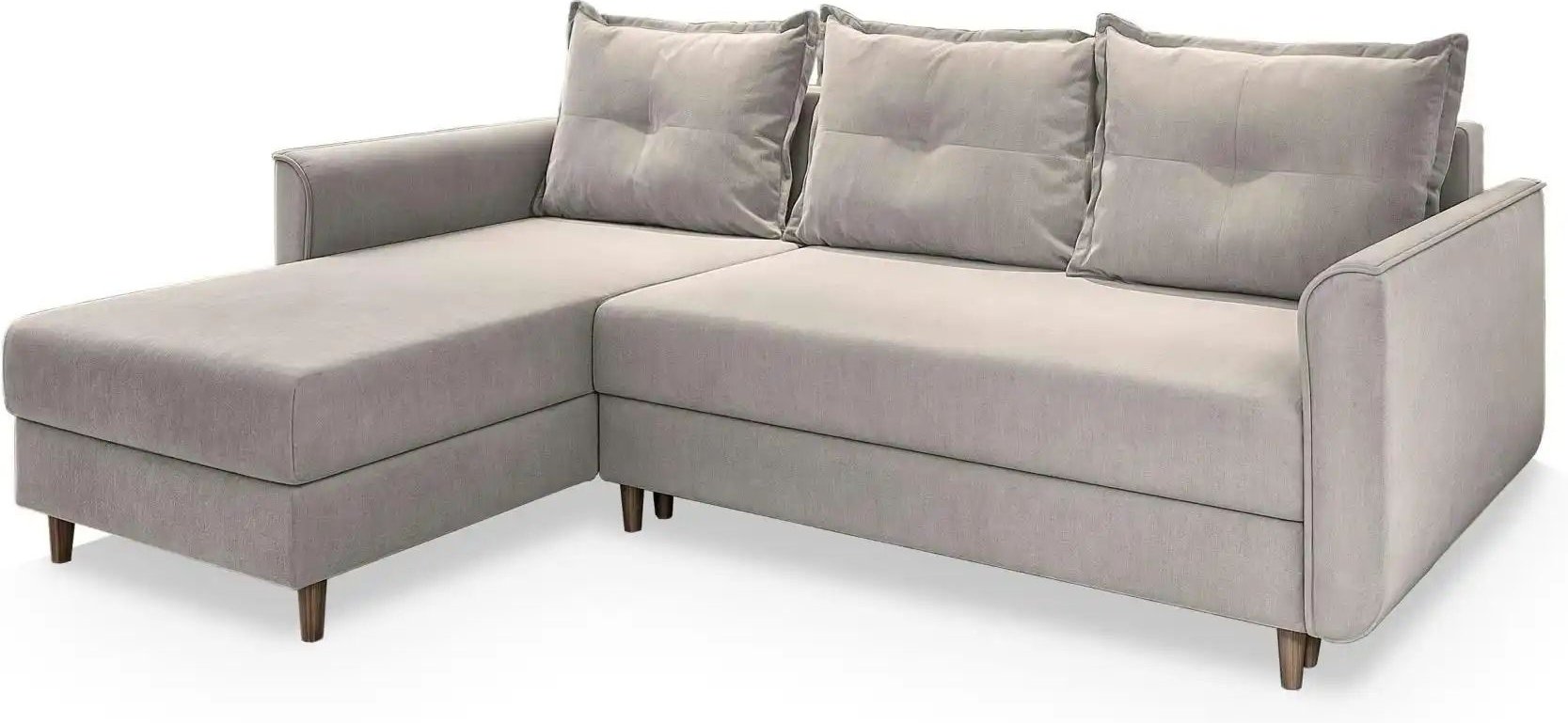 MASSENO Ecksofa mit Schlaffunktion Pisan ¦ beige ¦ Maße (cm): B: 220 H: 91 Polstermöbel > Sofas > 3-Sitzer - Höffner
