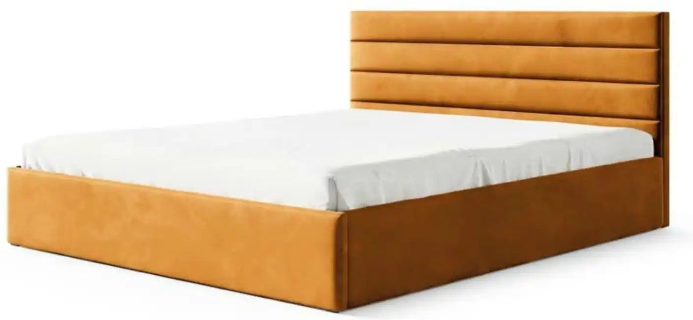 Polsterbett mit Bettkasten Bella ¦ gelb ¦ Maße (cm): B: 129 H: 85 Betten > Polsterbetten - Höffner