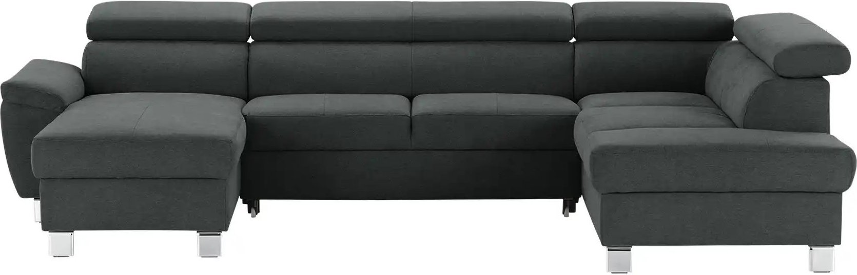 uno Wohnlandschaft aus Mikrofaser Avola ¦ grau ¦ Maße (cm): B: 318 H: 90 T: 208.0 Polstermöbel > Sofas > Wohnlandschafte...