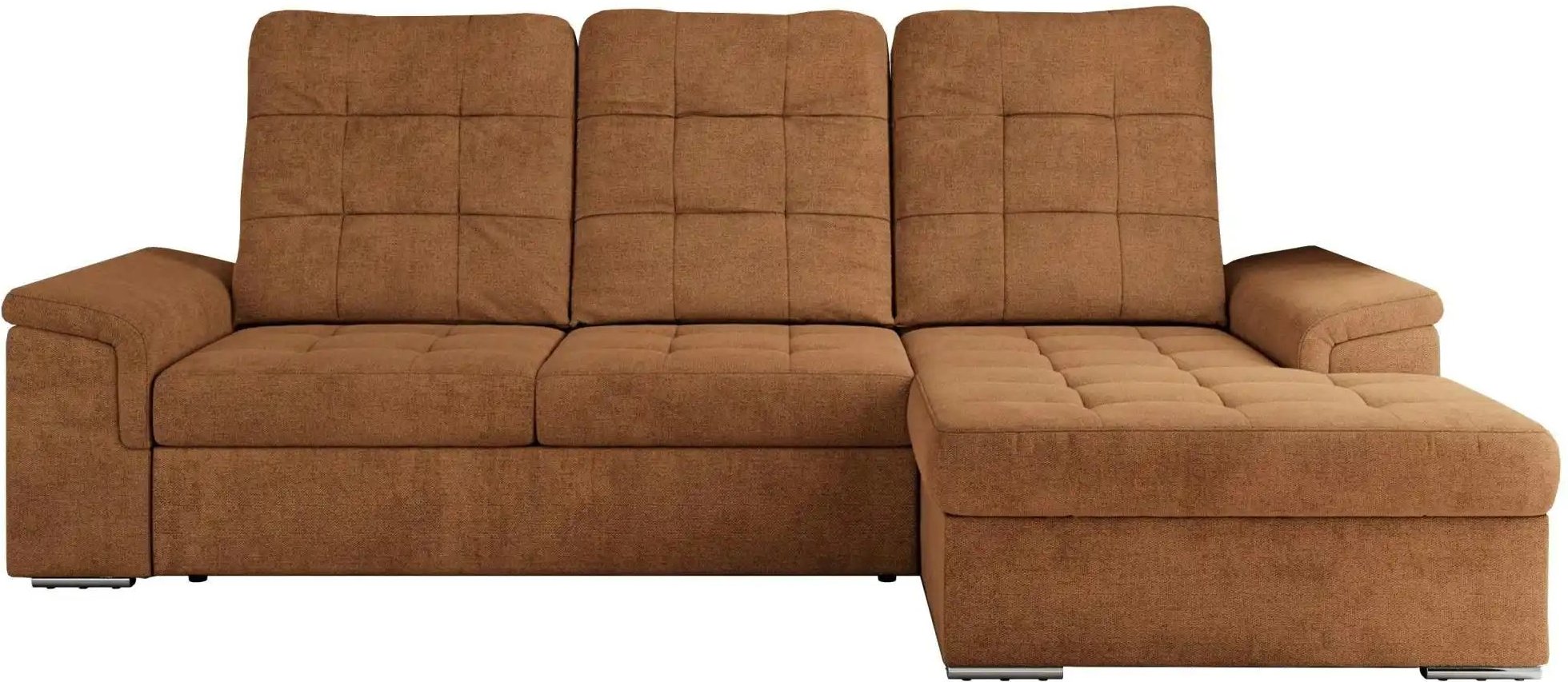 Ecksofa mit Schlaffunktion Madrito ¦ orange ¦ Maße (cm): B: 256 H: 89 Polstermöbel > Sofas > Ecksofas - Höffner