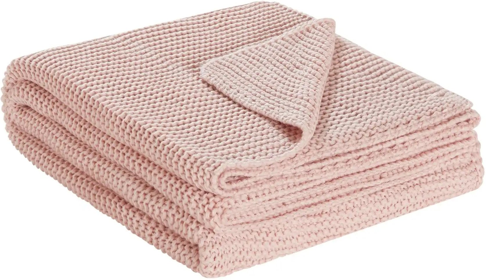 HOME STORY Strick Plaid  Svea ¦ rosa/pink ¦ Maße (cm): B: 130 Dekokissen & Decken > Kuscheldecken & Wohndecken - Höffner