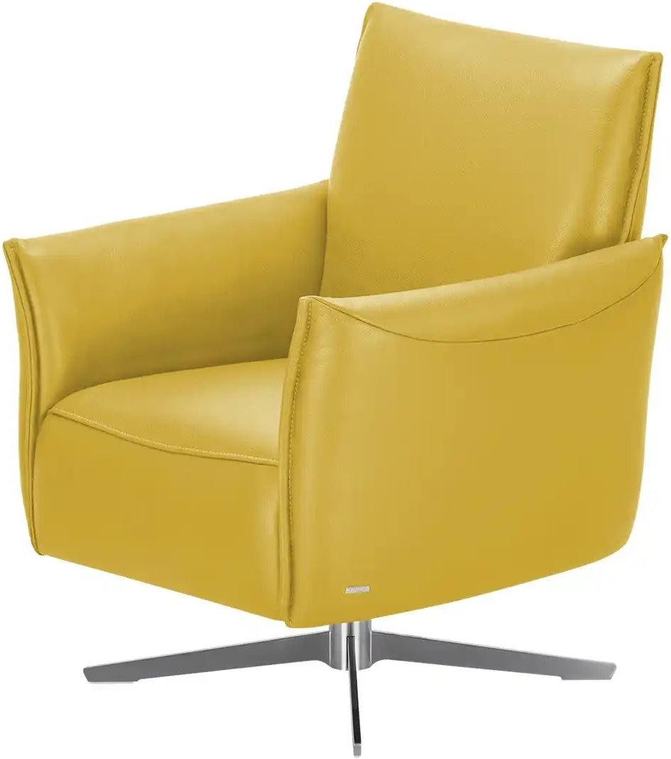 KOINOR Sessel Echtleder Vineto ¦ gelb ¦ Maße (cm): B: 78 H: 87 T: 79.0 Polstermöbel > Sessel > Fernsehsessel - Höffner
