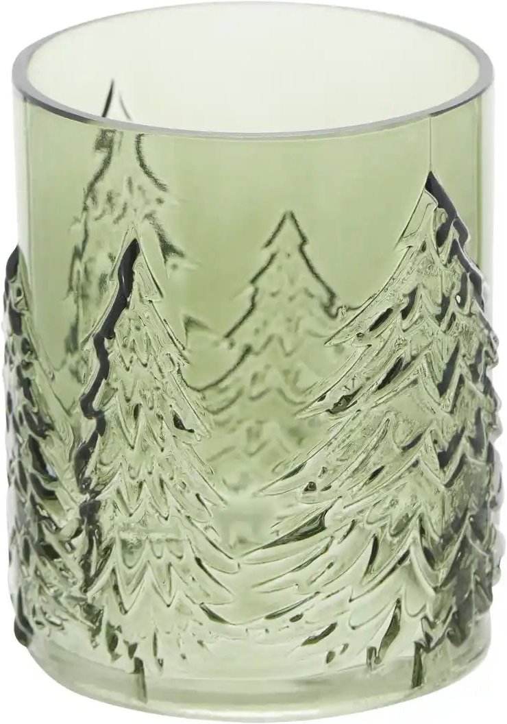 Thumbnail - HOME STORY Windlicht Tanne ¦ grün ¦ Glas ¦ Maße (cm): H: 13 Ø: 11.5 Weihnachten - Höffner